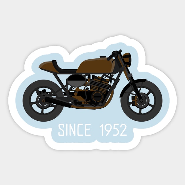 1952 MOTORCYCLE Sticker by TeeNZ